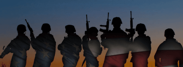 DirtyGunner military themed hero background